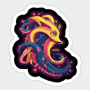 Plastic Macaroni Boho Trippy Hippy Calamari Star Sticker